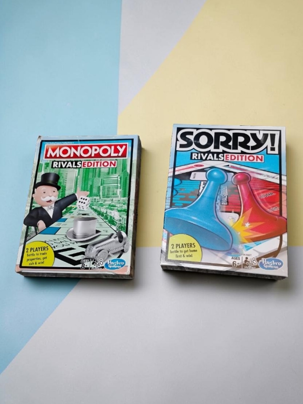 New Board Game Bundle | Monopoly Rivals & Sorry! Rivals Edition | NIB Sealed